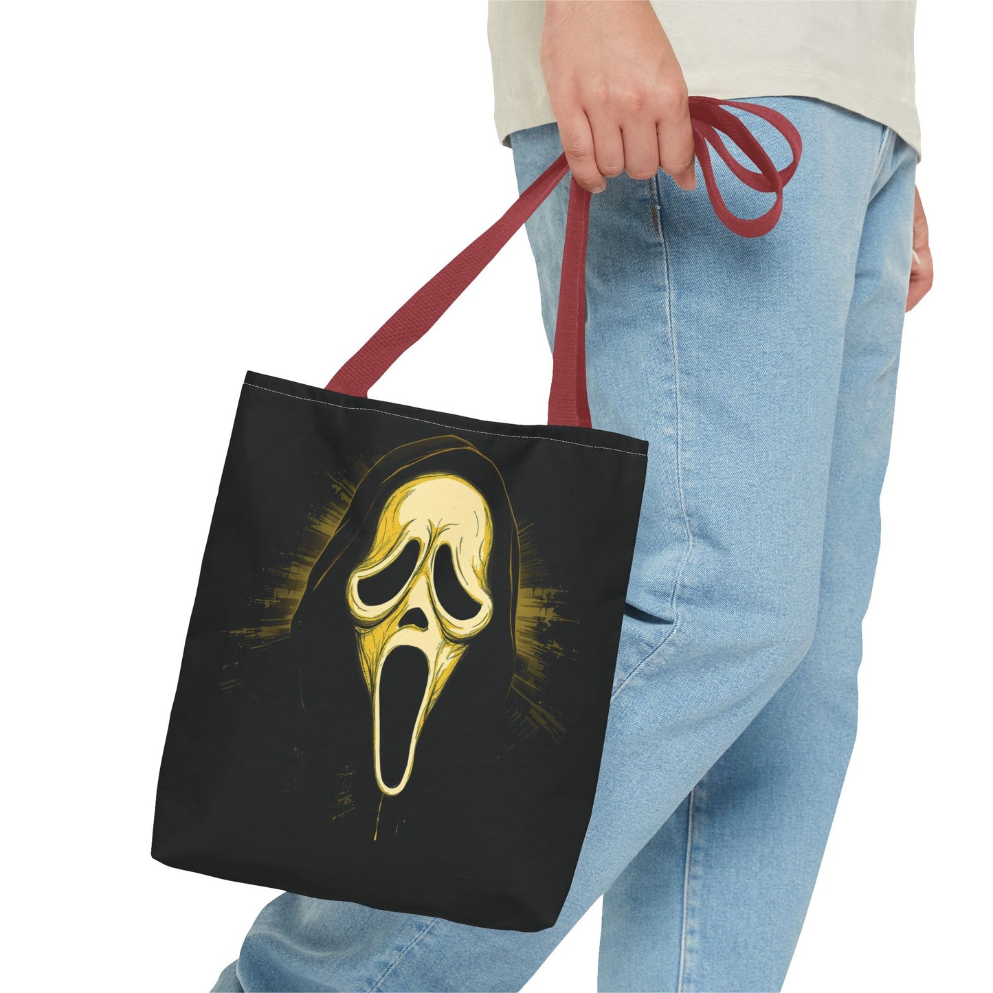 Spooky Scream Tote Bag — Ghost Face Design