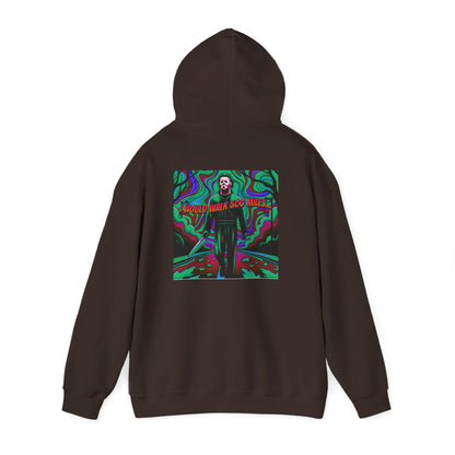 Psychedelic Road Trip Michael Hoodie – "Would Walk 500 Miles" Graphic Pullover
