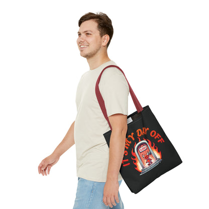 Little Devil It's My Day Off Shoulder Carry Tote Bag (AOP)