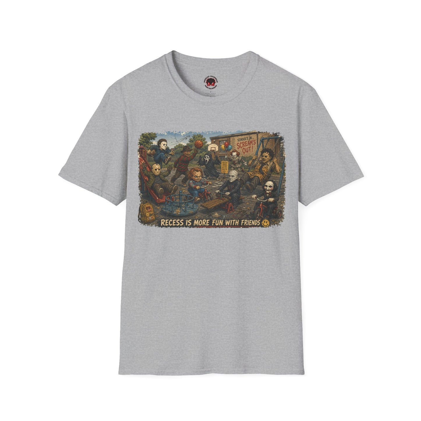 Horror Icons Recess T-Shirt — 'Screams Out' Horror Tee