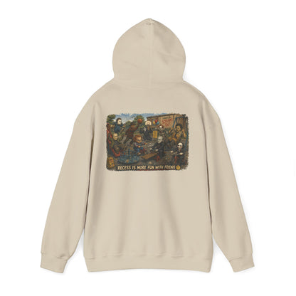 Horror Icons Illustration “Recess Is More Fun With Friends” - Hoodie