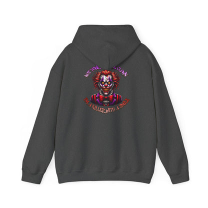 Evil Clown Horror Hoodie - Killer With A Smile Design