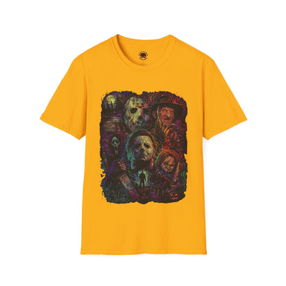 Horror Icons Collage T-Shirt —  Graphic Tee