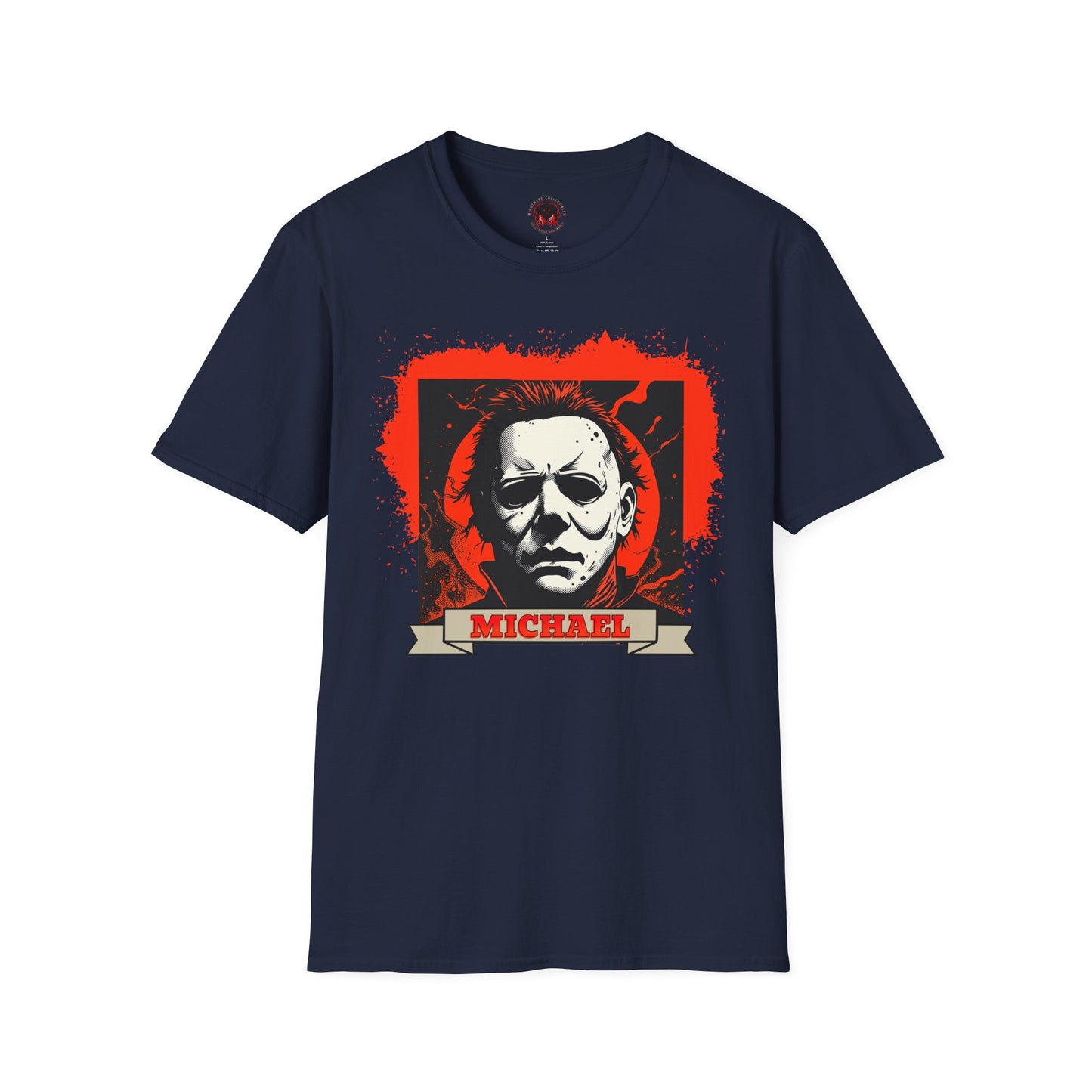 Vintage Horror Mask Portrait "Michael" Graphic T-Shirt