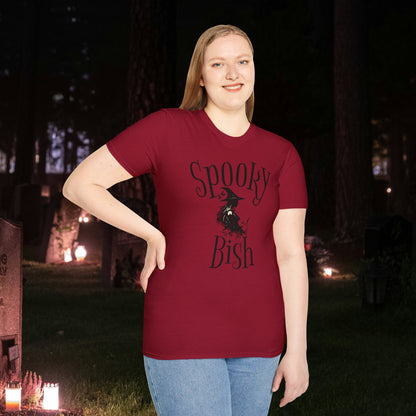 Spooky Bish Witch Gothic Unisex Softstyle T-Shirt Horror Fun