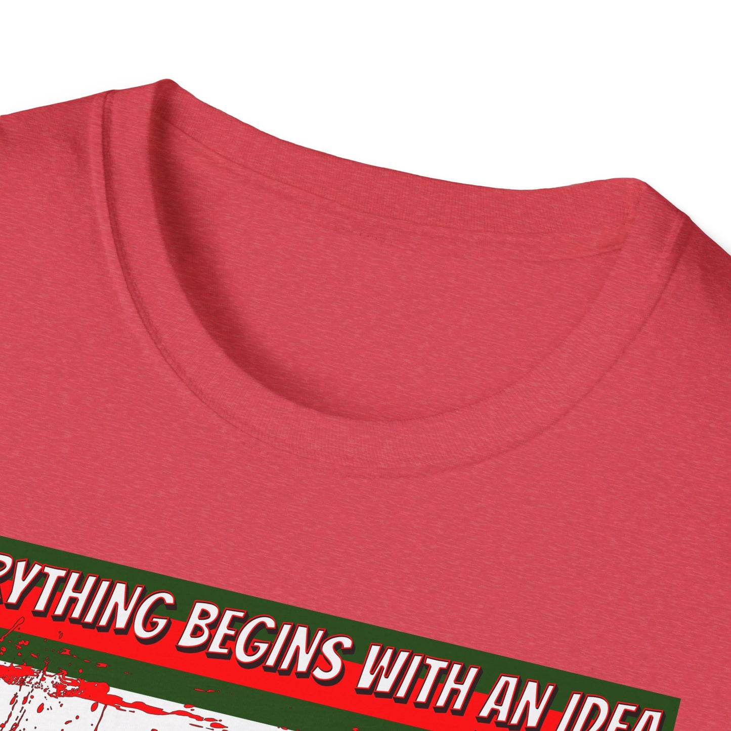 Horrorvational - Everything Starts With An Idea Unisex Softstyle T-Shirt Scary Fun