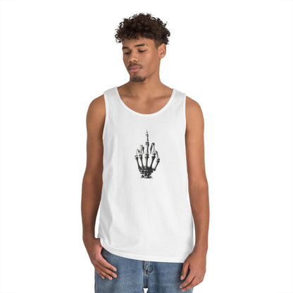 Skeleton Hand Middle Finger Tank Top – Edgy Skull Finger