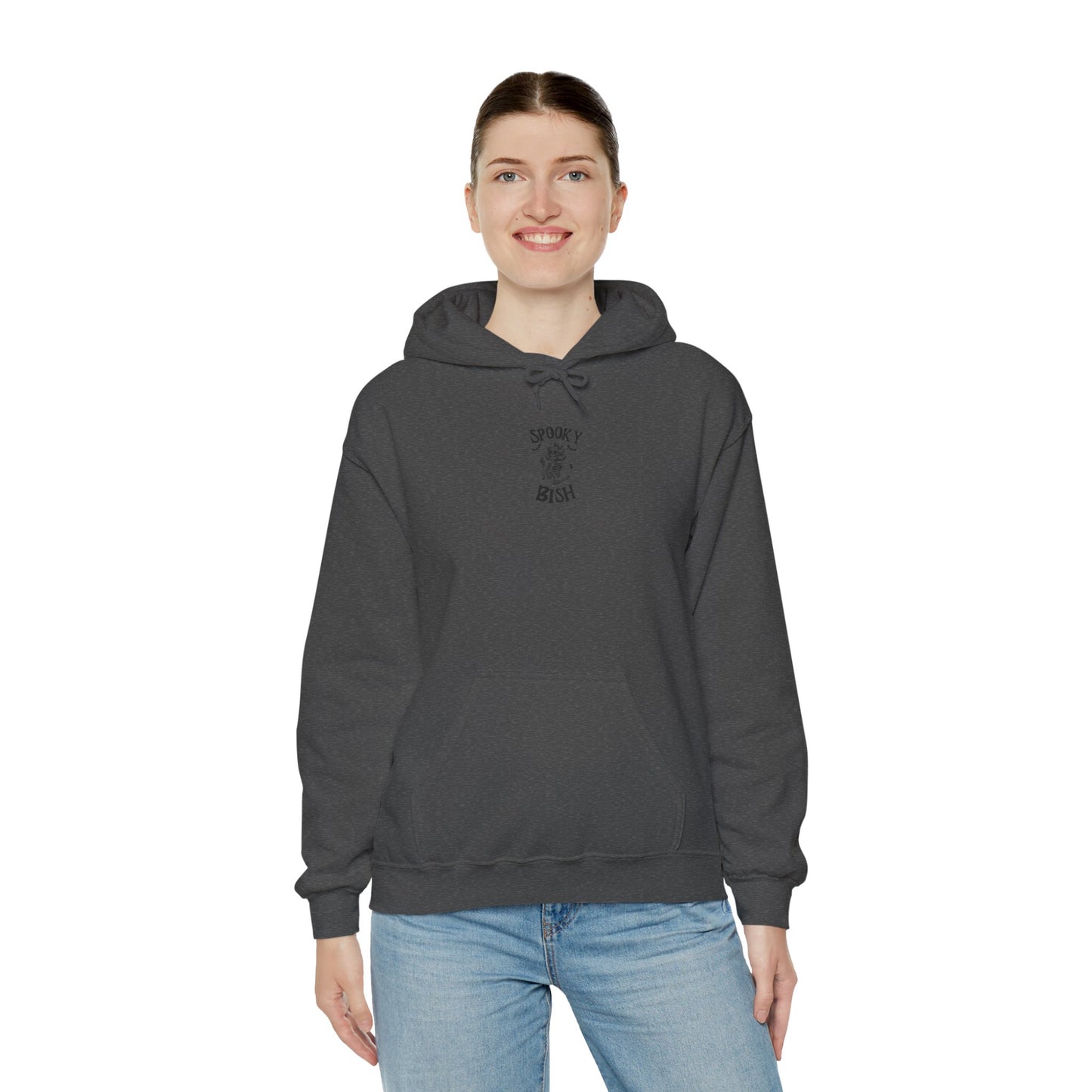 Spooky Bish Hoodie — Cute Skeleton in Sunglasses Design
