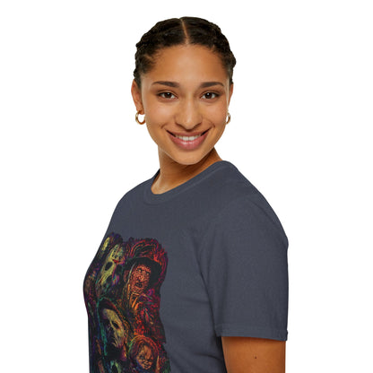 Horror Icons Collage T-Shirt —  Graphic Tee