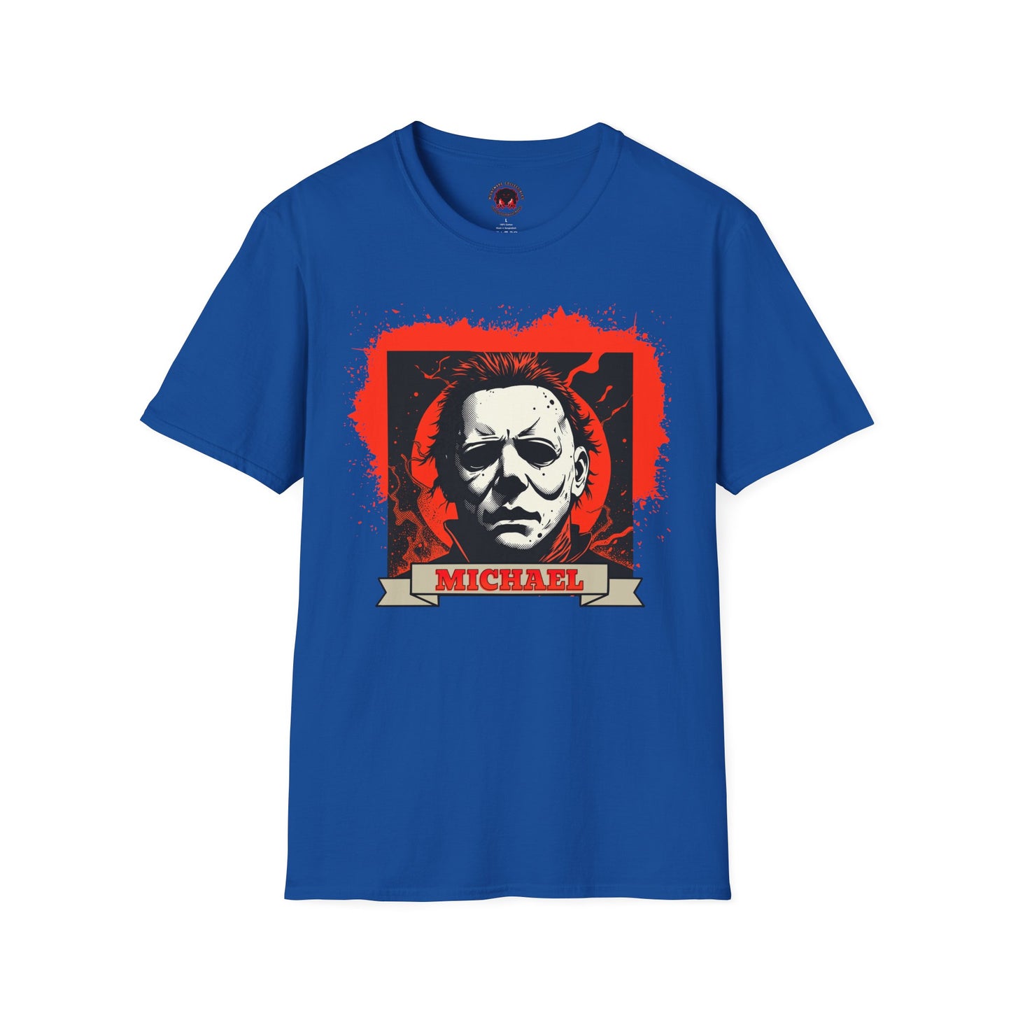 Vintage Horror Mask Portrait "Michael" Graphic T-Shirt