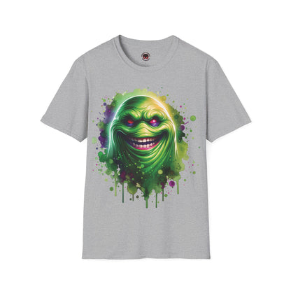 Slimey Ghost Spector Horror Fun Unisex Soft style T Shirt Men Women