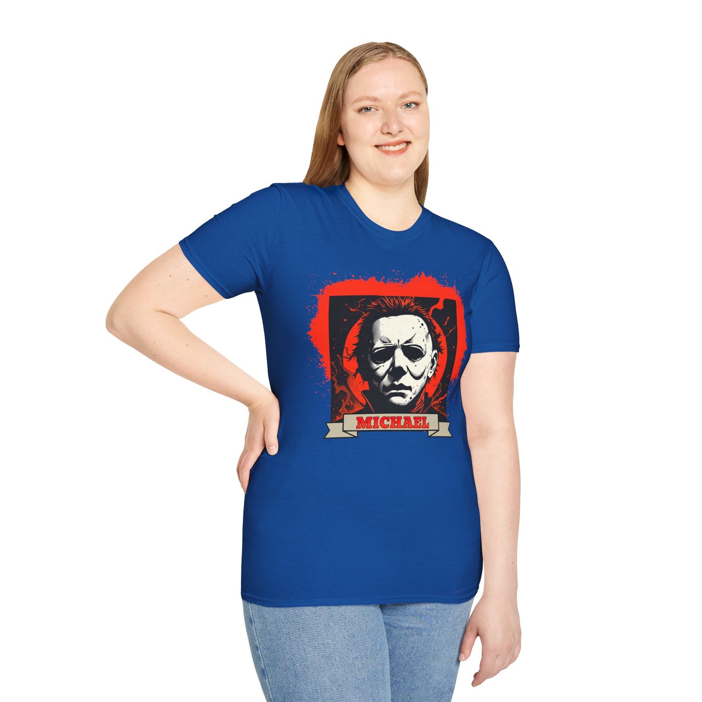 Vintage Horror Mask Portrait "Michael" Graphic T-Shirt