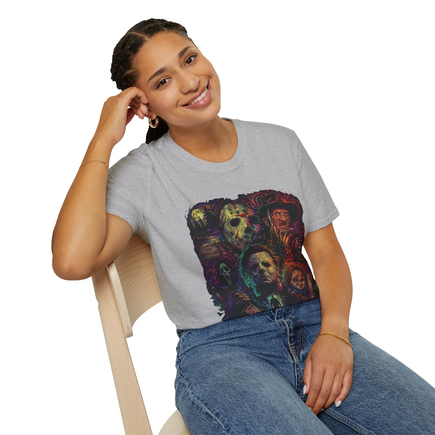 Horror Icons Collage T-Shirt —  Graphic Tee