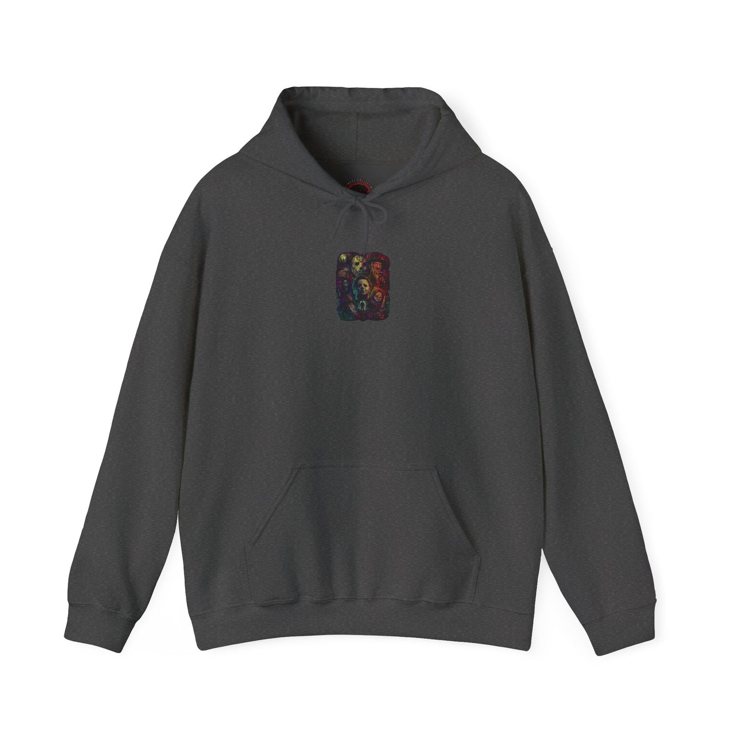 Horror Icons Hoodie — Vintage Slasher Collage Sweatshirt