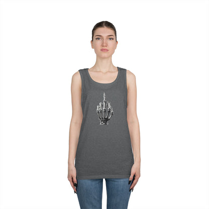Skeleton Hand Middle Finger Tank Top – Edgy Skull Finger