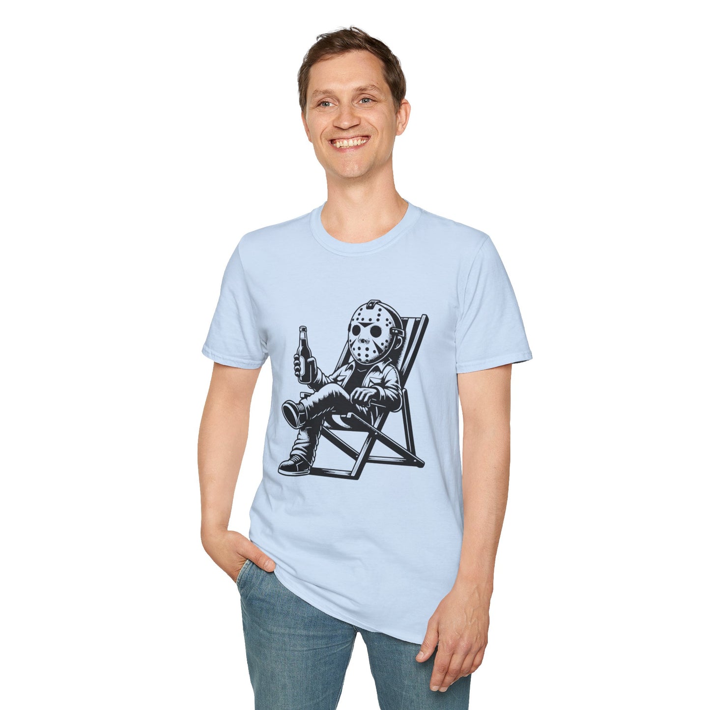 Jason Relaxing Graphic Tee — Funny Horror Movie T-Shirt