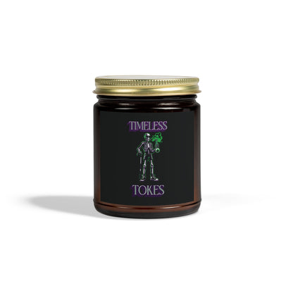 Scented Candle - Timeless Tokes Skeleton 420 Design (4oz, 9oz)
