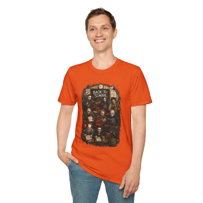 "Back to School" Horror Movie Character Class Portrait - T Shirt