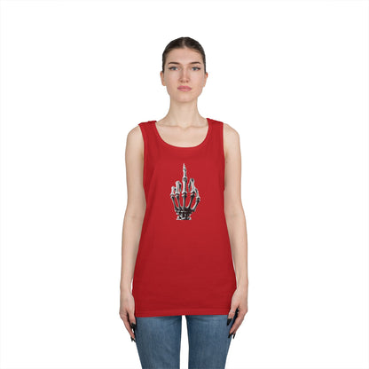 Skeleton Hand Middle Finger Tank Top – Edgy Skull Finger