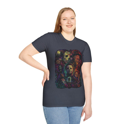Horror Icons Collage T-Shirt —  Graphic Tee