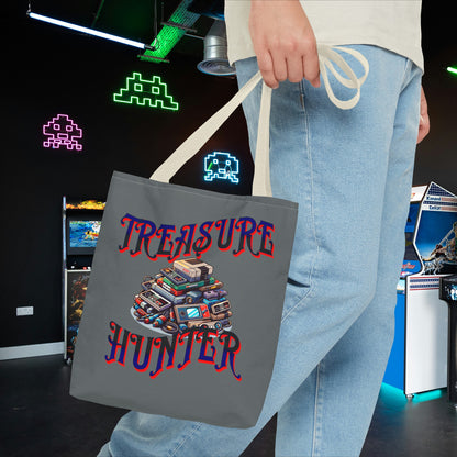 Treasure Hunter Retro Video Gamer Tote Bag (AOP) Collectors Vintage Games and Gaming