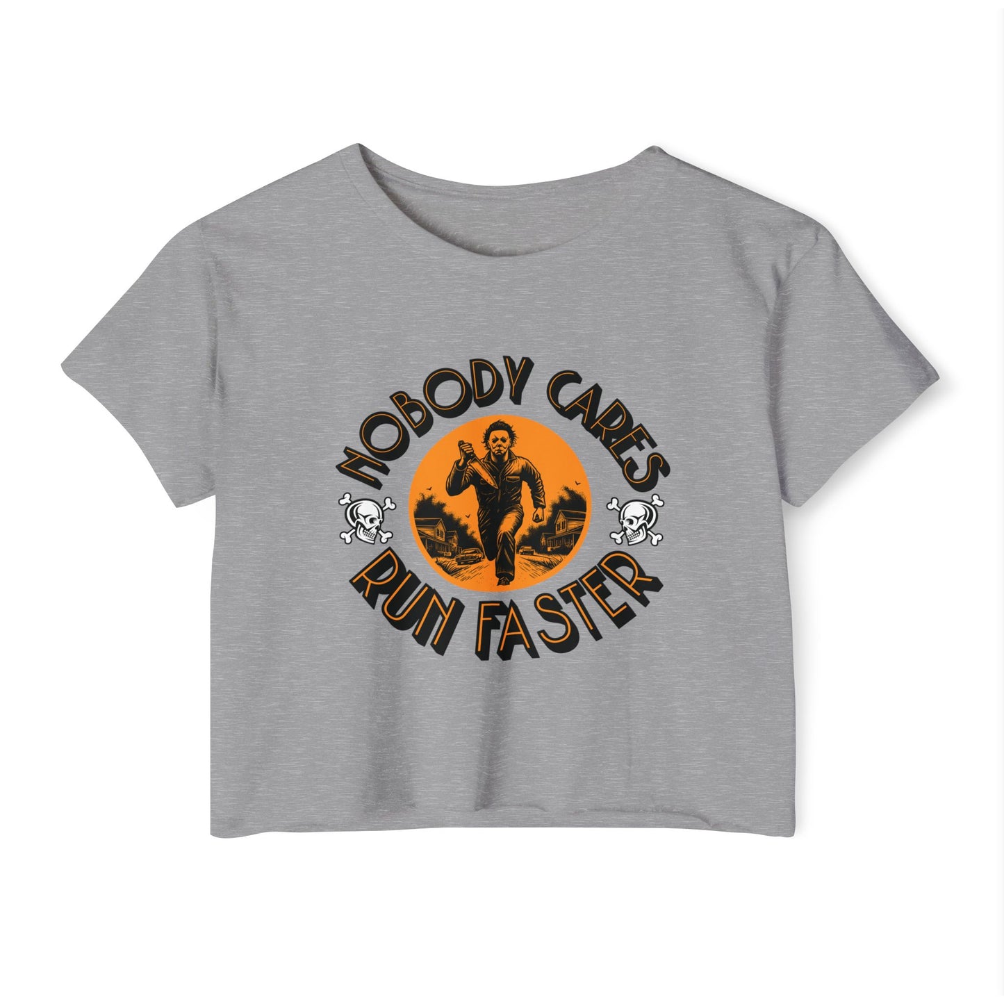 Nobody Cares Run Faster Women's Festival Crop Top