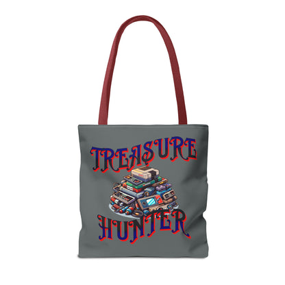 Treasure Hunter Retro Video Gamer Tote Bag (AOP) Collectors Vintage Games and Gaming