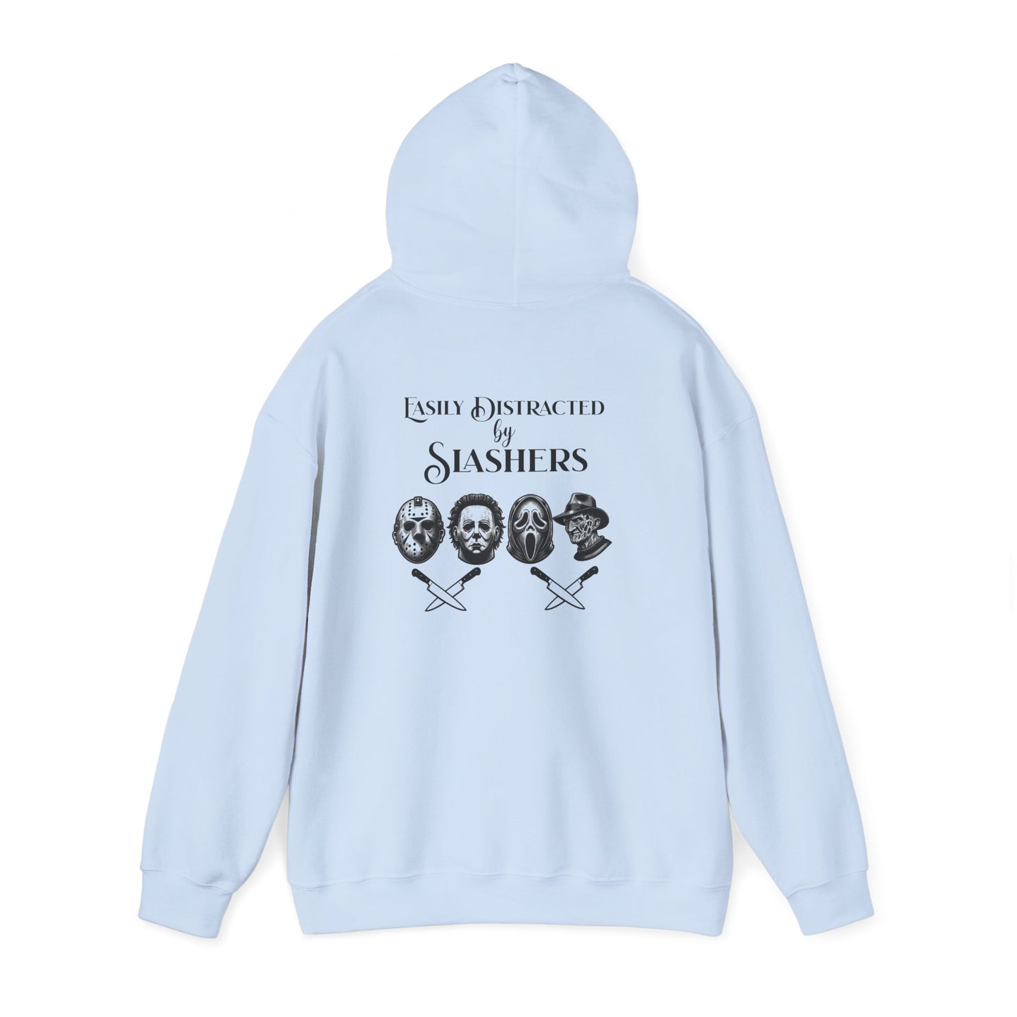 Horror Slasher Hoodie — Classic Masked Killers Graphic Sweatshirt