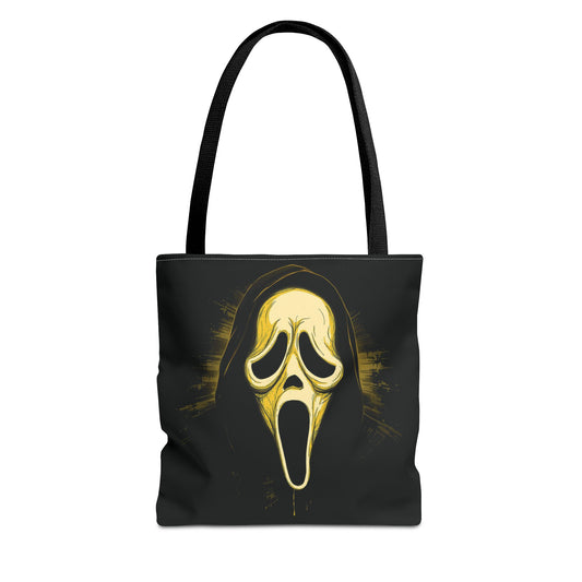 Spooky Scream Tote Bag — Ghost Face Design