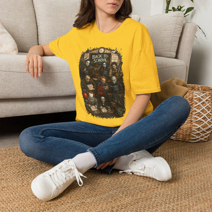 "Back to School" Horror Movie Character Class Portrait - T Shirt