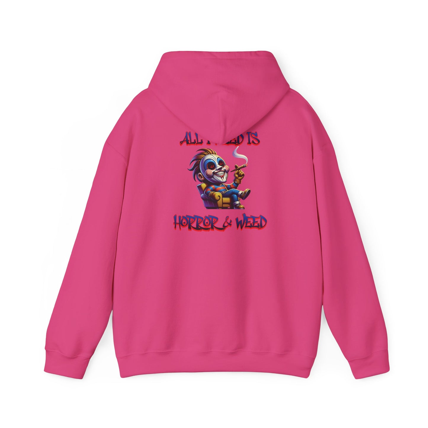 All I need is Horror & W**d Unisex Heavy Blend™ Hooded Sweatshirt