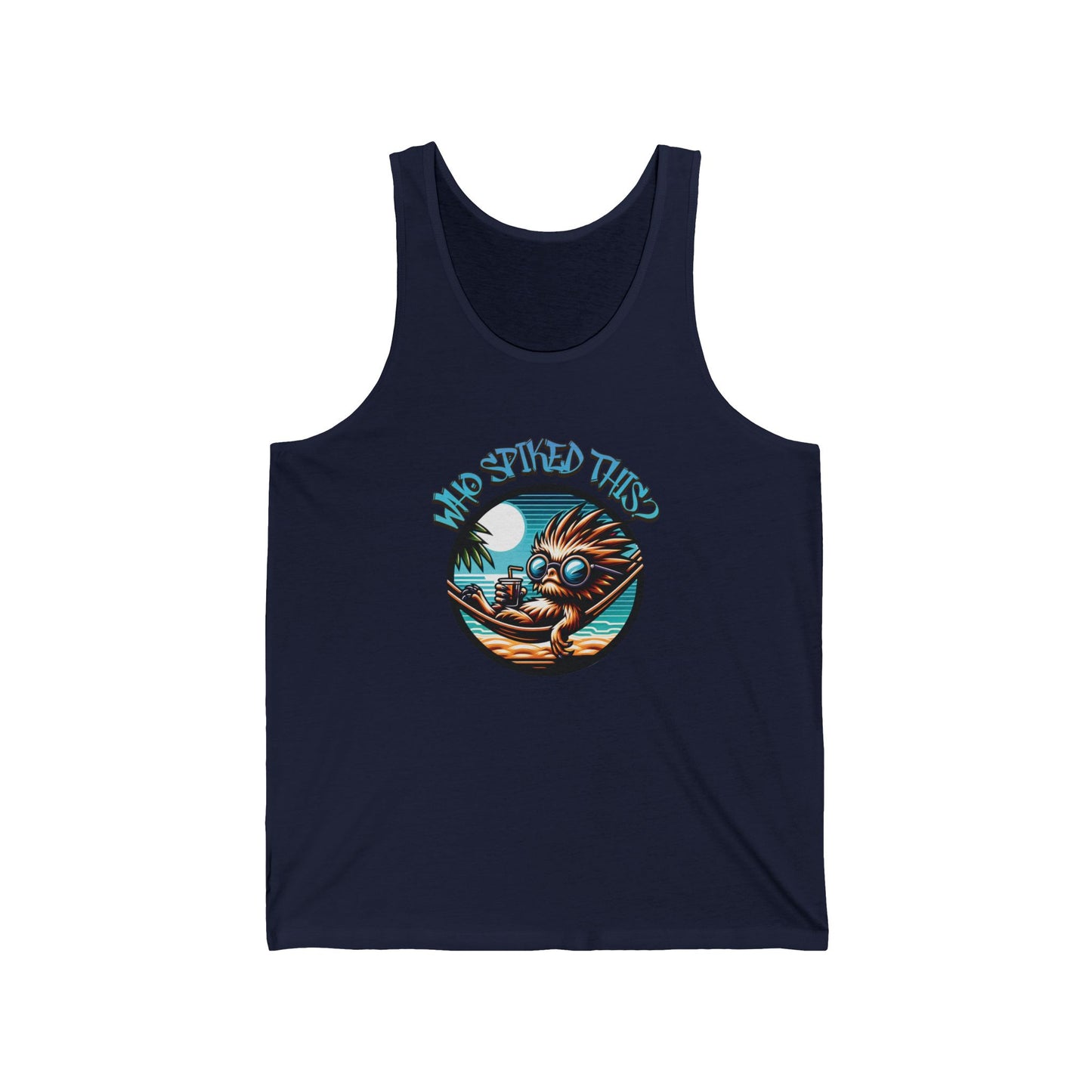 Summerween Who Spiked This? Unisex Jersey Tank Top