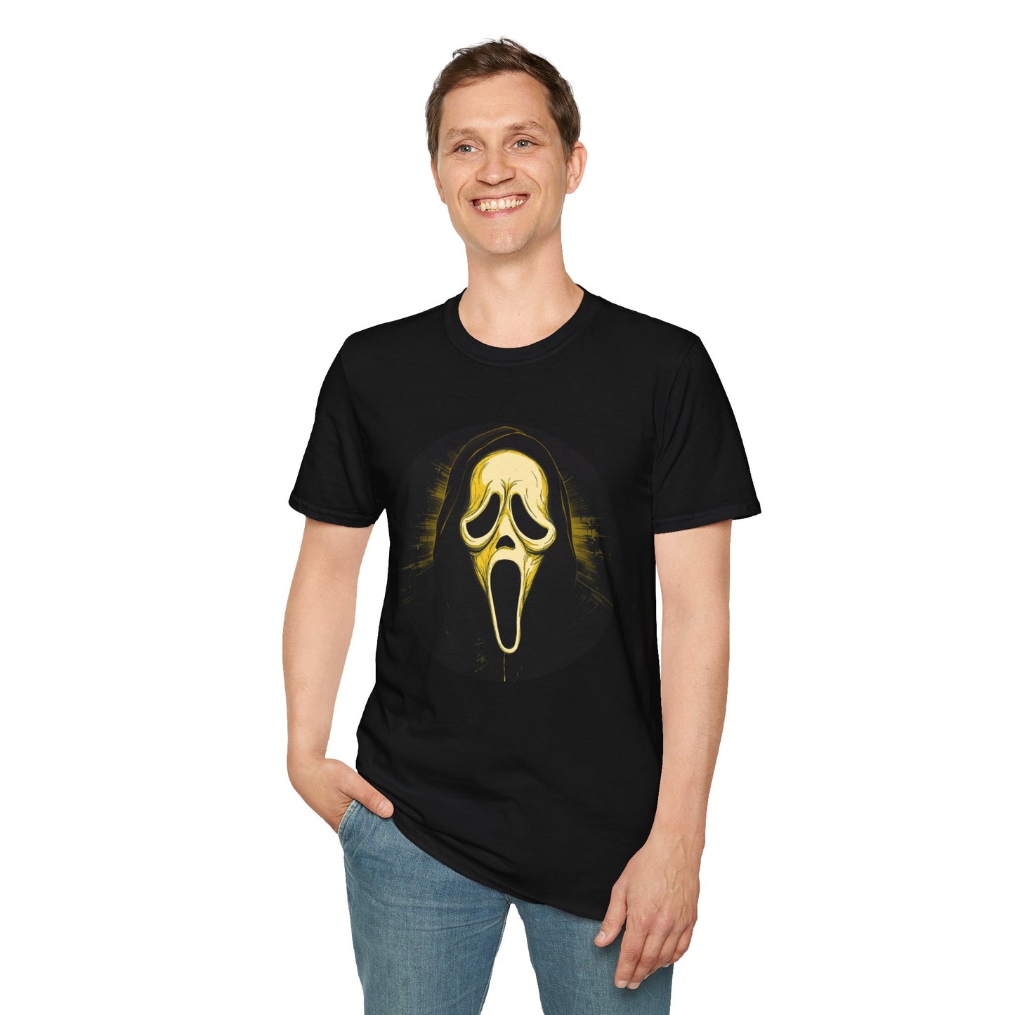 Scream Mask Graphic T-Shirt Ghostface Horror Tee
