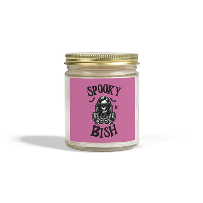 Scented Candle - Spooky Bish, Middle Finger Female Skeleton Design (4oz, 9oz)
