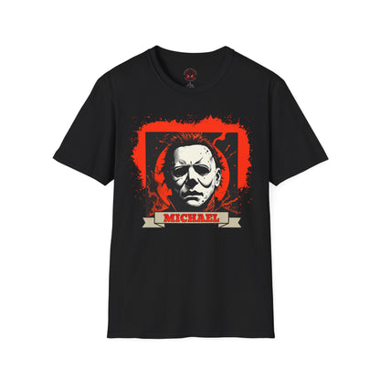 Vintage Horror Mask Portrait "Michael" Graphic T-Shirt