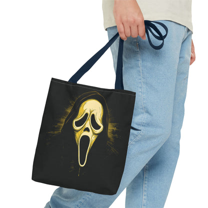 Spooky Scream Tote Bag — Ghost Face Design