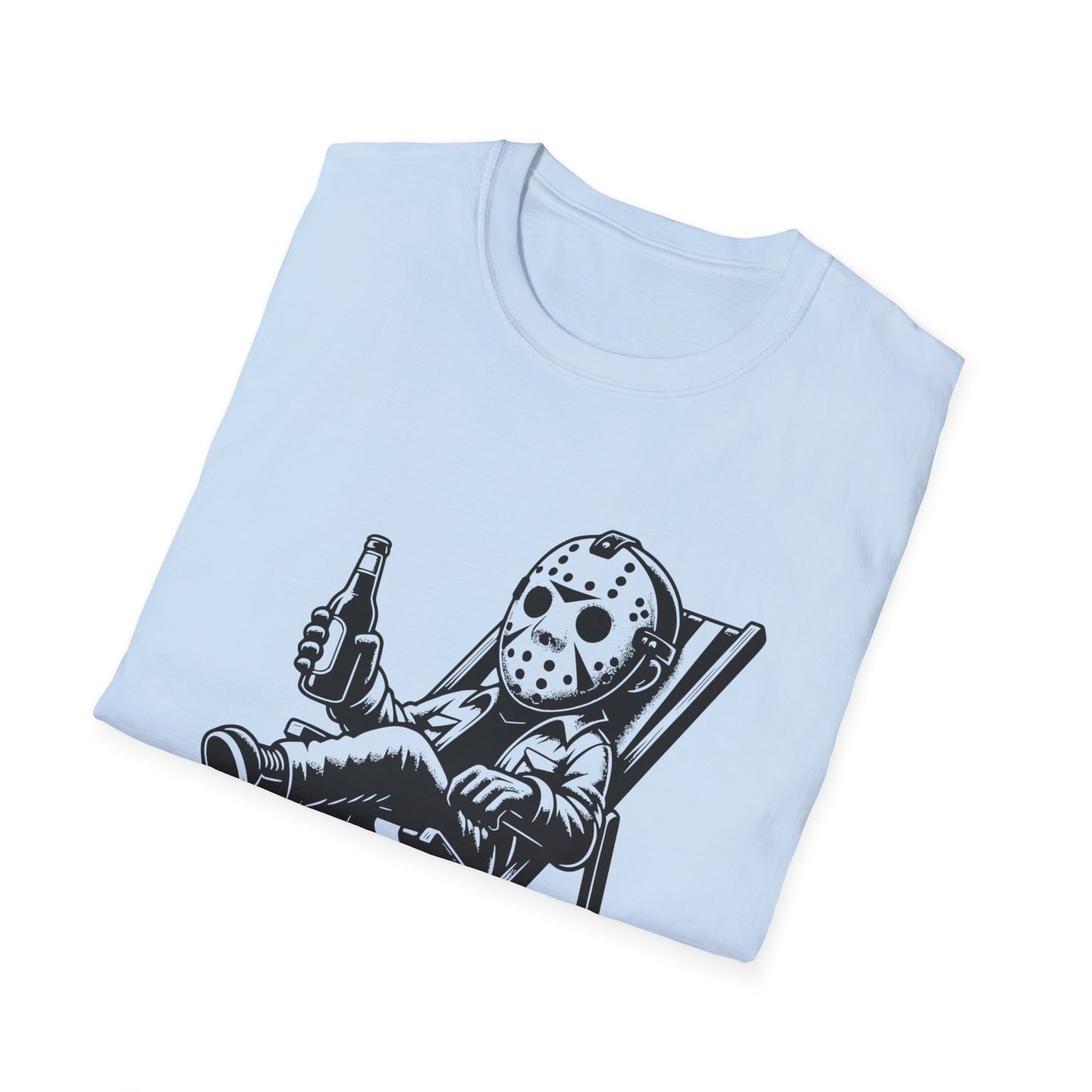 Jason Relaxing Graphic Tee — Funny Horror Movie T-Shirt