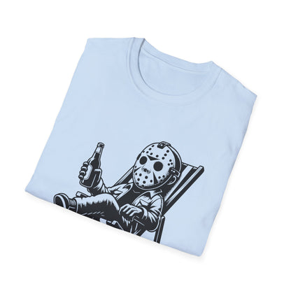 Jason Relaxing Graphic Tee — Funny Horror Movie T-Shirt