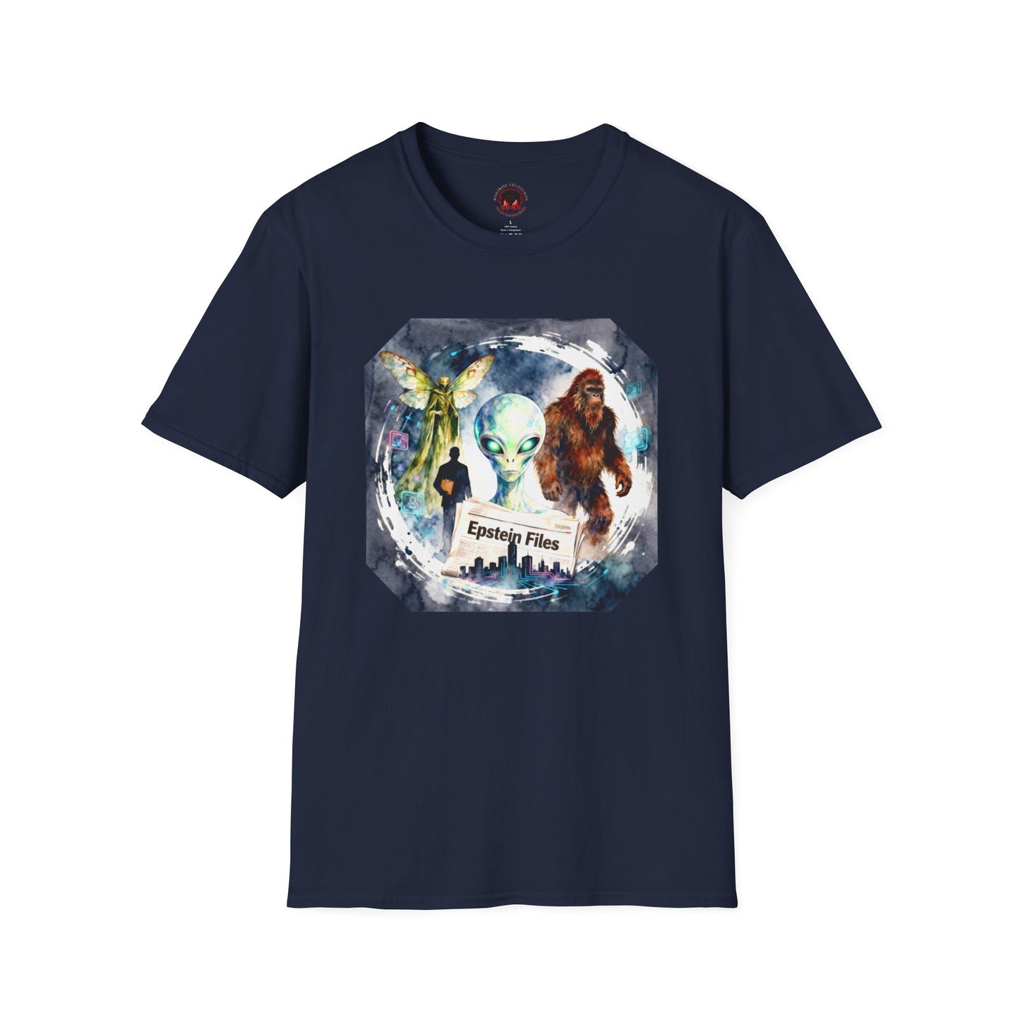 Alien Files Graphic T-Shirt — UFO, Bigfoot & Cryptid Art Tee