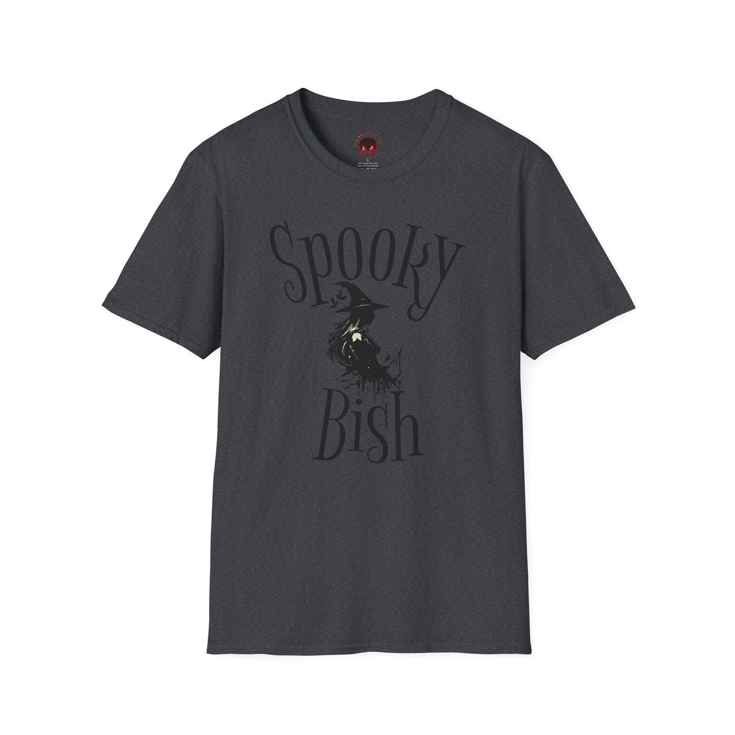 Spooky Bish Witch Gothic Unisex Softstyle T-Shirt Horror Fun