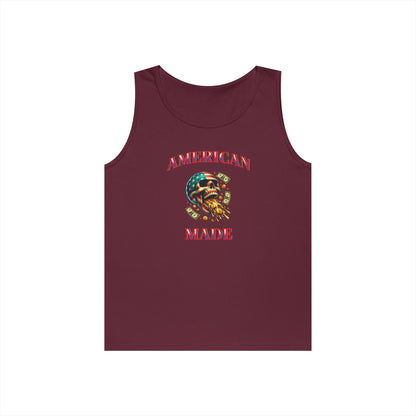 Tank Top - American Made Skull Money Design