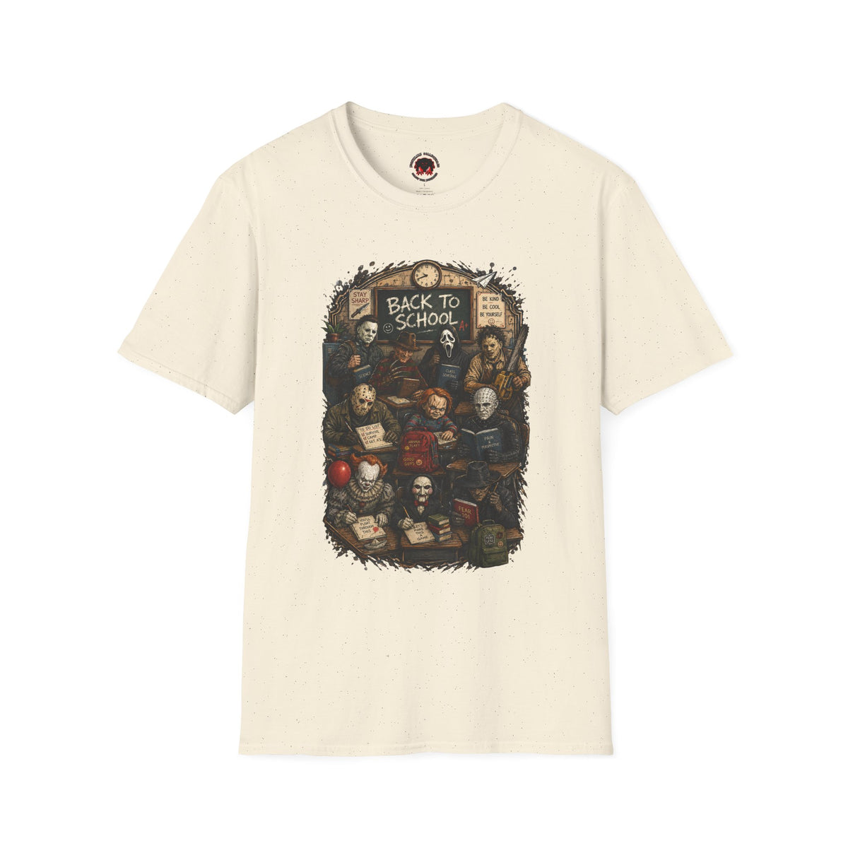 "Back to School" Horror Movie Character Class Portrait - T Shirt