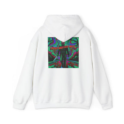 Psychedelic Road Trip Michael Hoodie – "Would Walk 500 Miles" Graphic Pullover