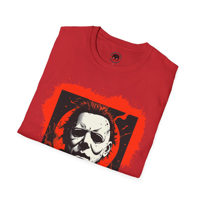 Vintage Horror Mask Portrait "Michael" Graphic T-Shirt