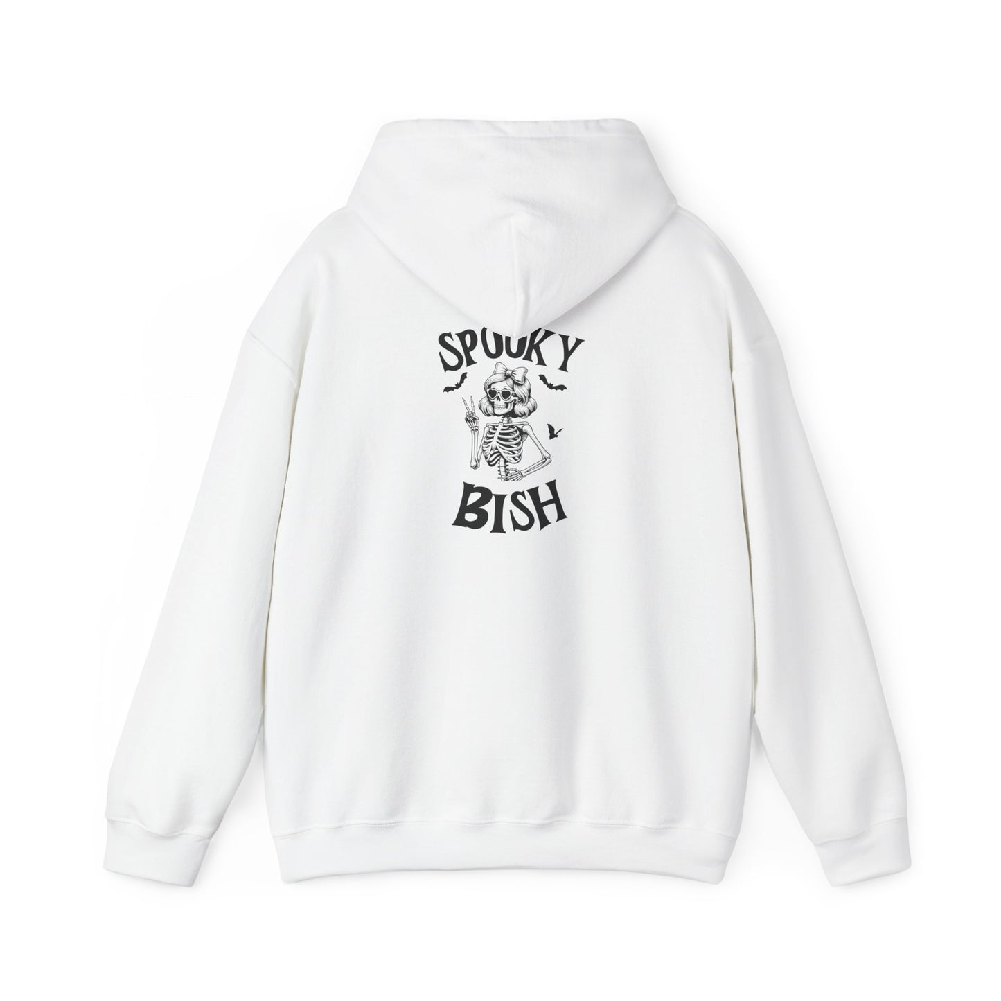 Spooky Bish Hoodie — Cute Skeleton in Sunglasses Design