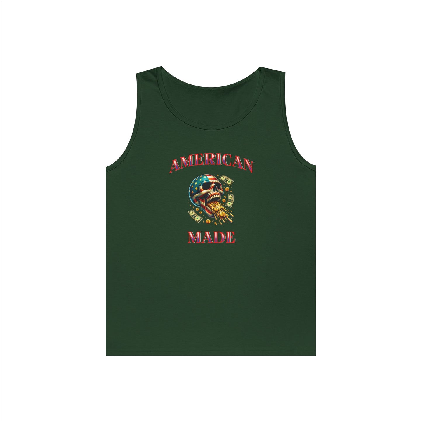 Tank Top - American Made Skull Money Design