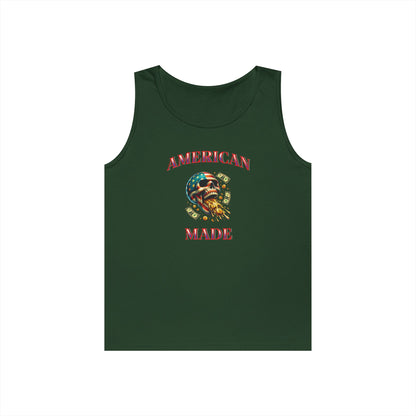 Tank Top - American Made Skull Money Design