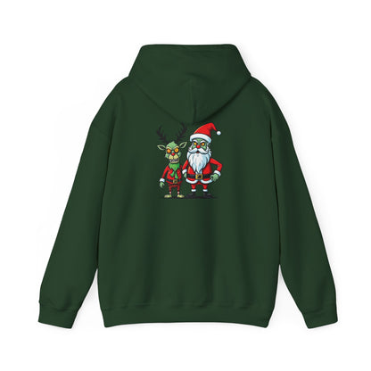 Christmas Zombie Santa & Reindeer Hoodie