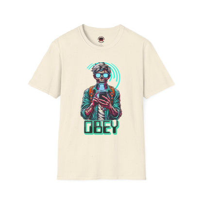 Brain Washing "Obey" Cell Phone Design - Unisex T-Shirt