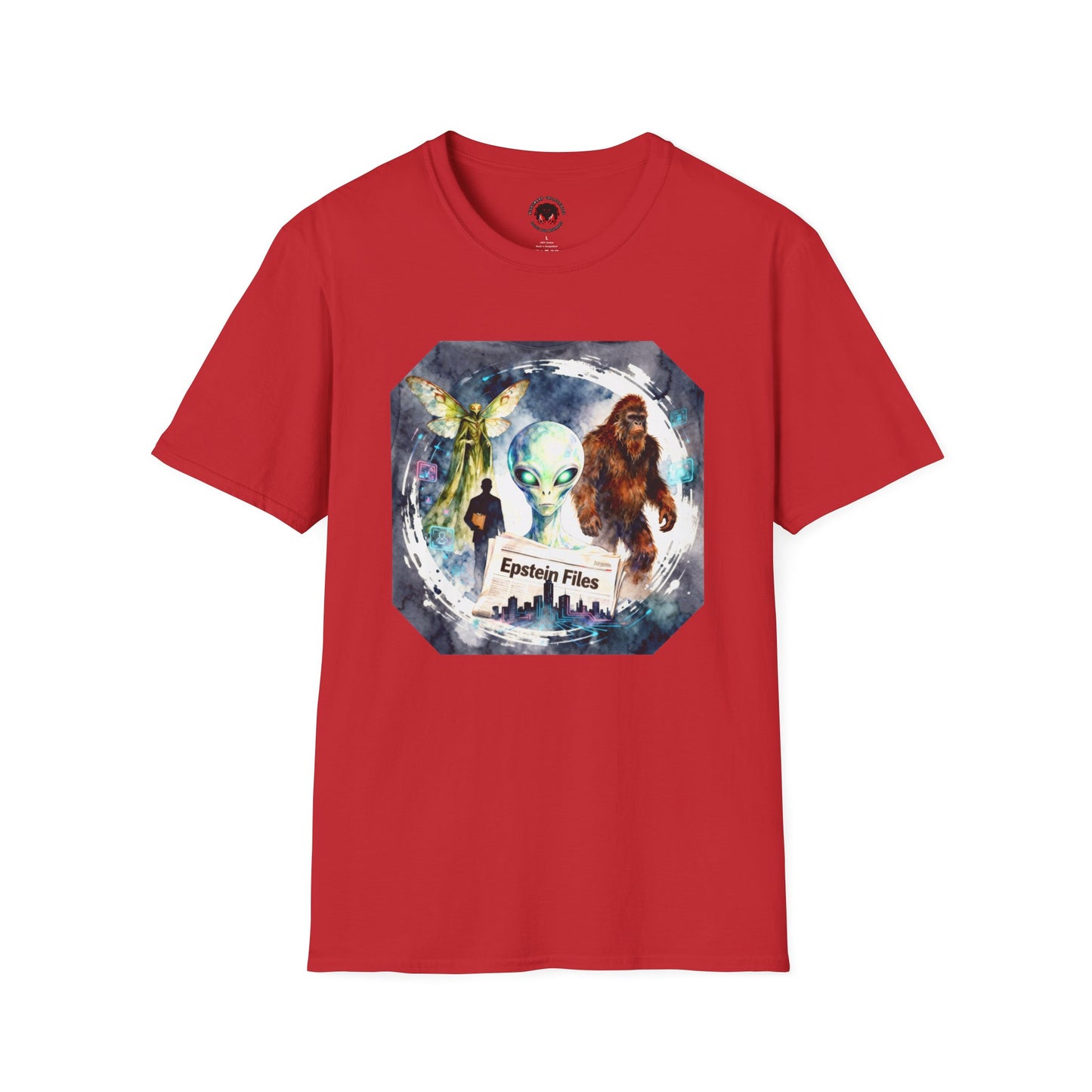 Alien Files Graphic T-Shirt — UFO, Bigfoot & Cryptid Art Tee